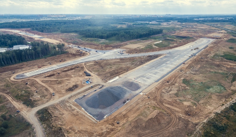 строительство новой взлётно-посадочной полосы Шереметьево
