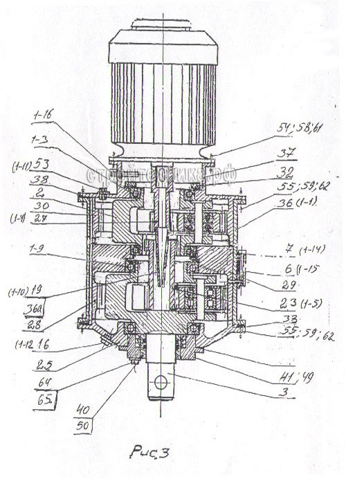 моторредуктор установки буронабивных свай СО-2